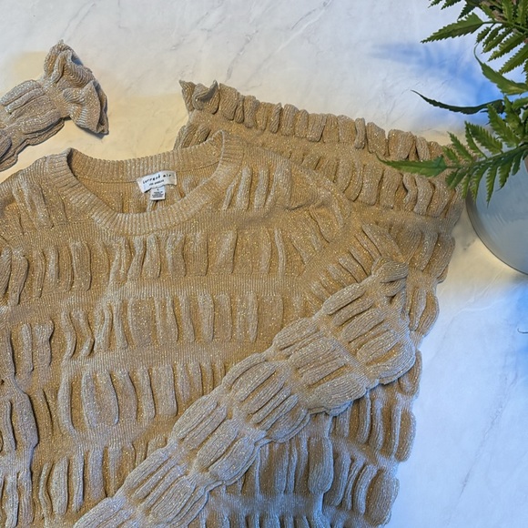 Current Air Metalic Puff MIDI Dress - Picture 8 of 9